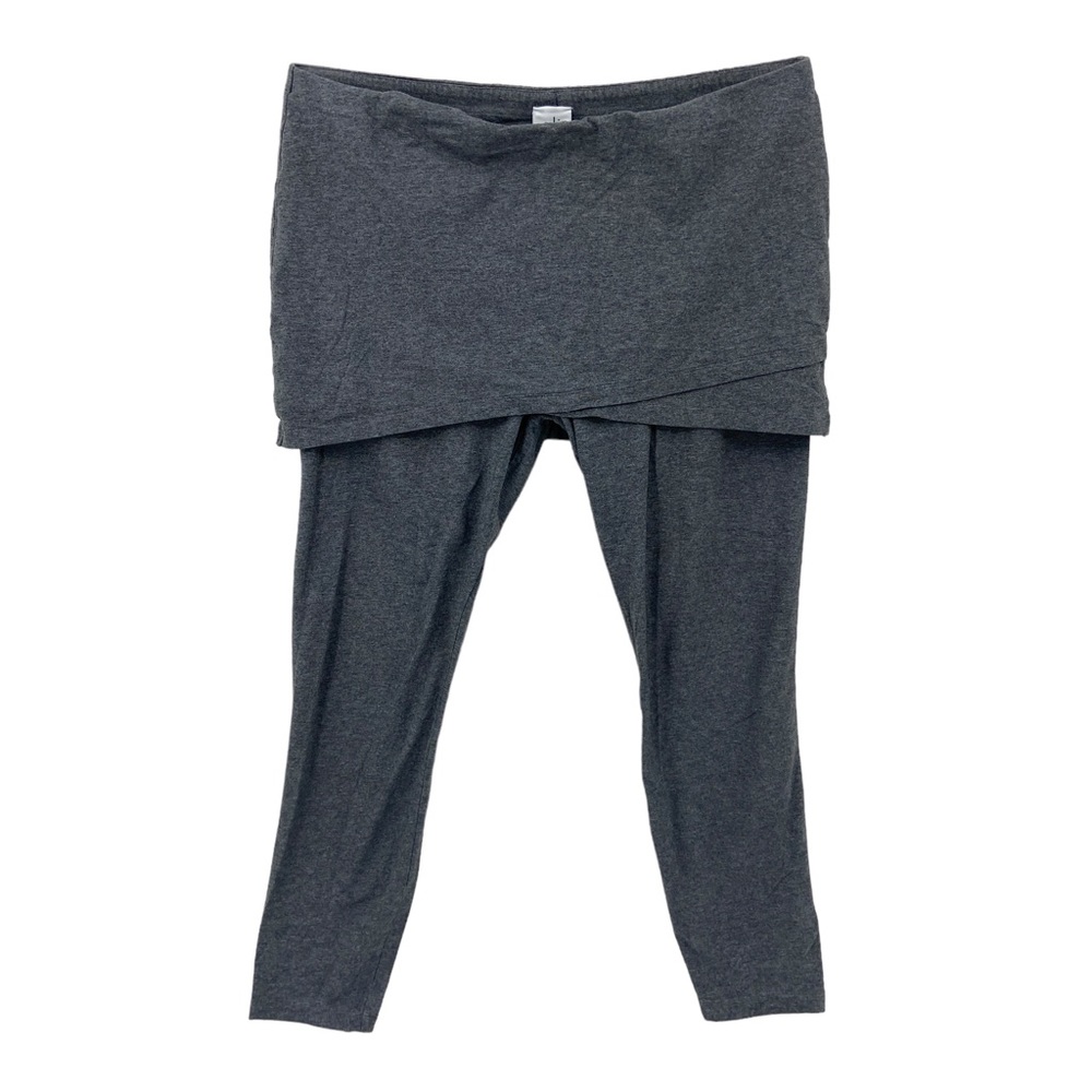 CAbi M’Leggings Skirted Cropped Ankle Leggings Gray Size M